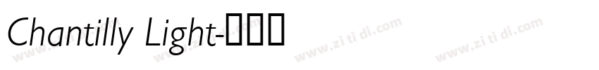 Chantilly Light字体转换